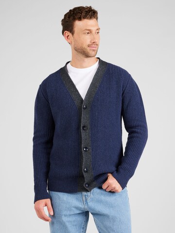 Brava Fabrics Knit Cardigan in Blue: front