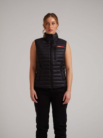 JACK1T Outdoor jacket ' SATEL1TE Leichte Pufferweste 2.0 ' in Black: front