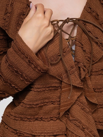 Ombre Blouse in Bruin