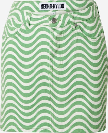 NEON & NYLON Skirt 'NAKI' in Green: front