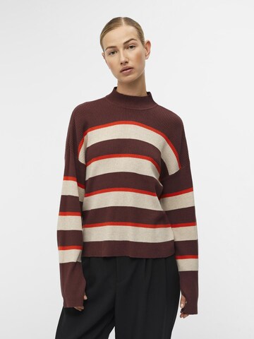 Pull-over 'BRIGHT' OBJECT en marron : devant