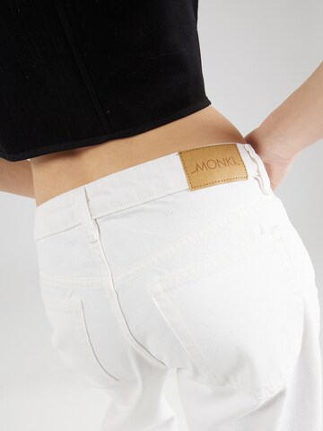 Monki Wide leg Jeans in Wit