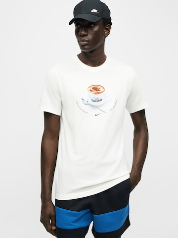 bēšs Nike Sportswear T-Krekls 'CAFE SWOOSH MUG'