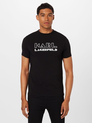 Karl Lagerfeld - Camiseta en negro: frente