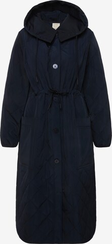 Ulla Popken Winter Coat in Blue: front