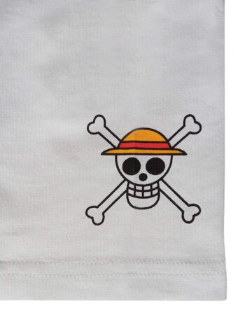 One Piece Shirt 'Monkey D. Ruffy'‌‌‌‌‌‌‌ in Weiß