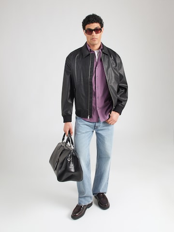 Calvin Klein Slim Fit Hemd 'ESSENTIALS' in Lila