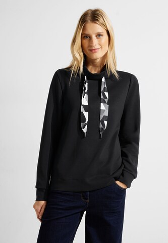 CECIL Sweatshirt in Black: front