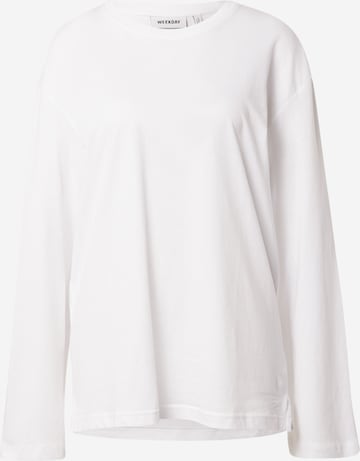 WEEKDAY Shirt 'Smash' in White: front