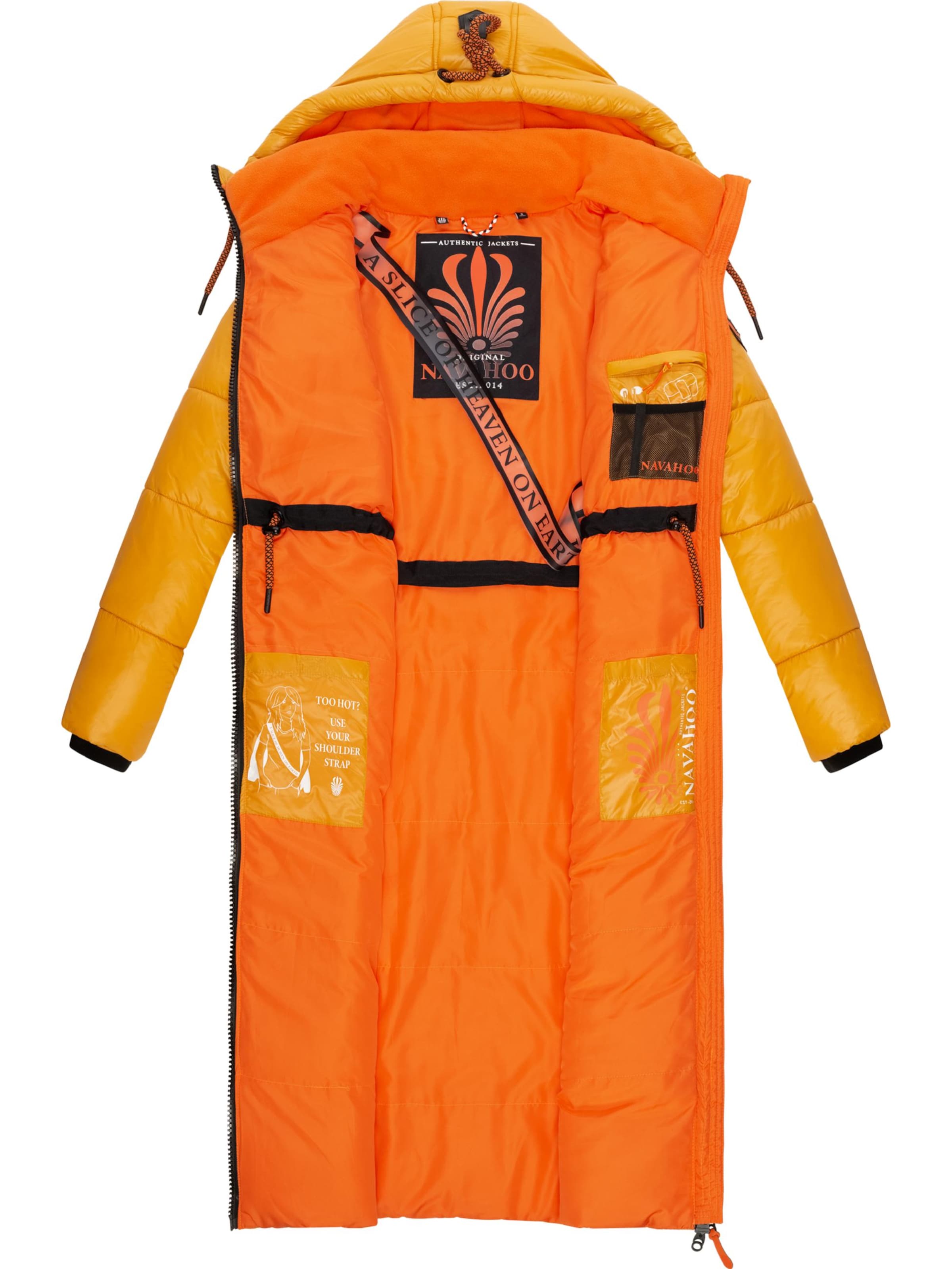 NAVAHOO Χειμερινό παλτό 'Schmuseengel' σε κίτρινο