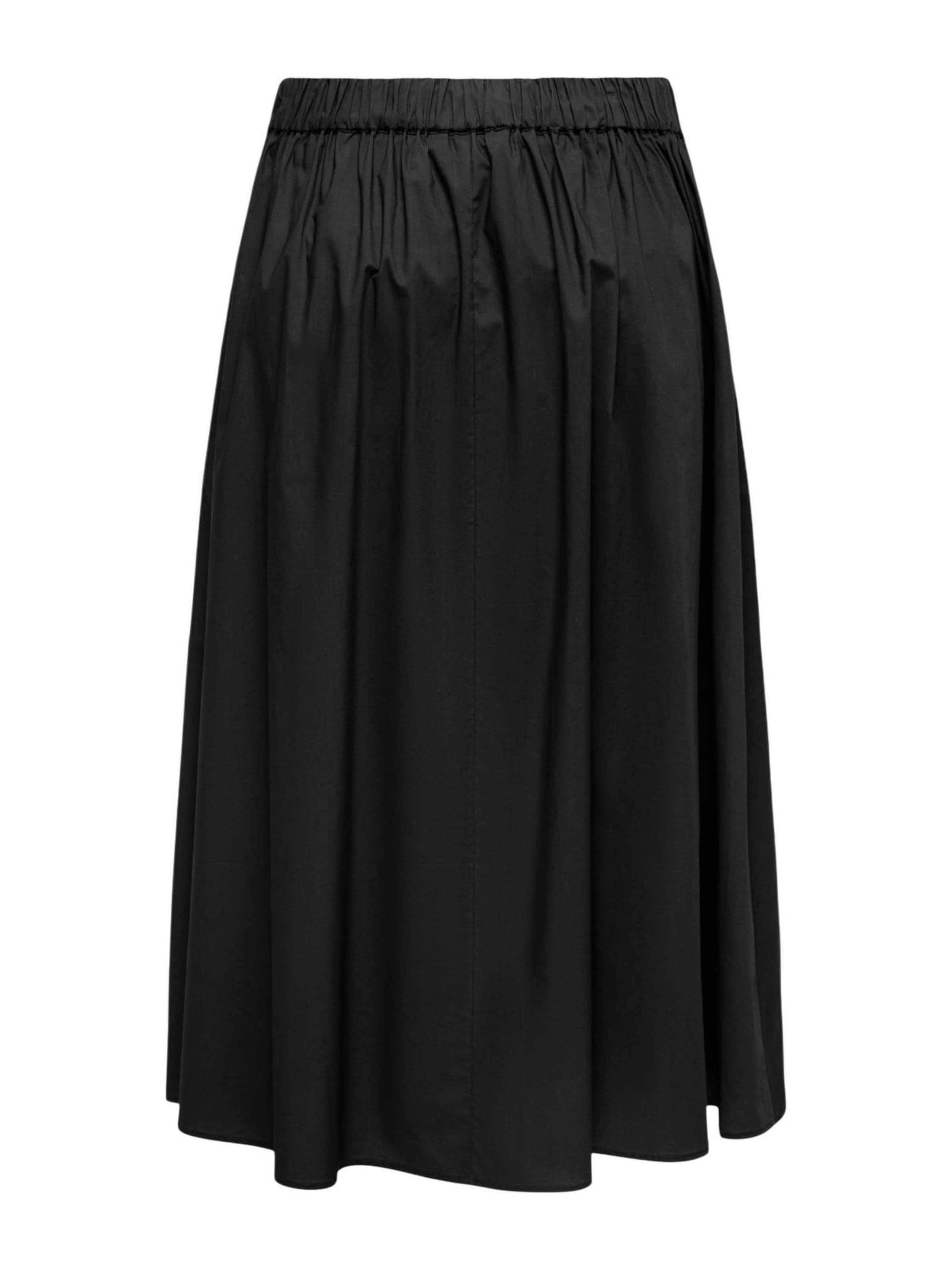 Gonna 'Onlmaila Long Pleat Skirt Ox Wvn 15369555' di ONLY in nero