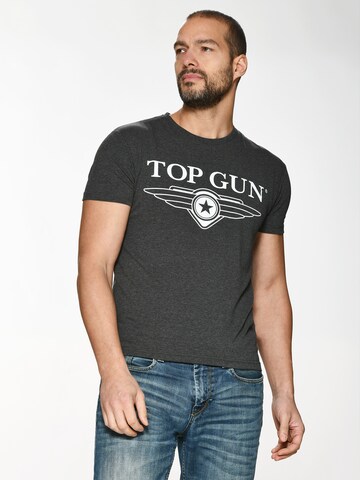 TOP GUN Shirt in Grijs: voorkant