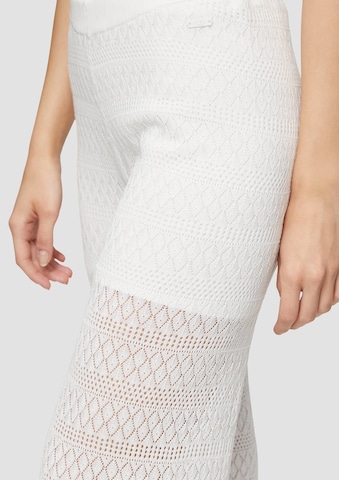QS Wide leg Broek in Beige