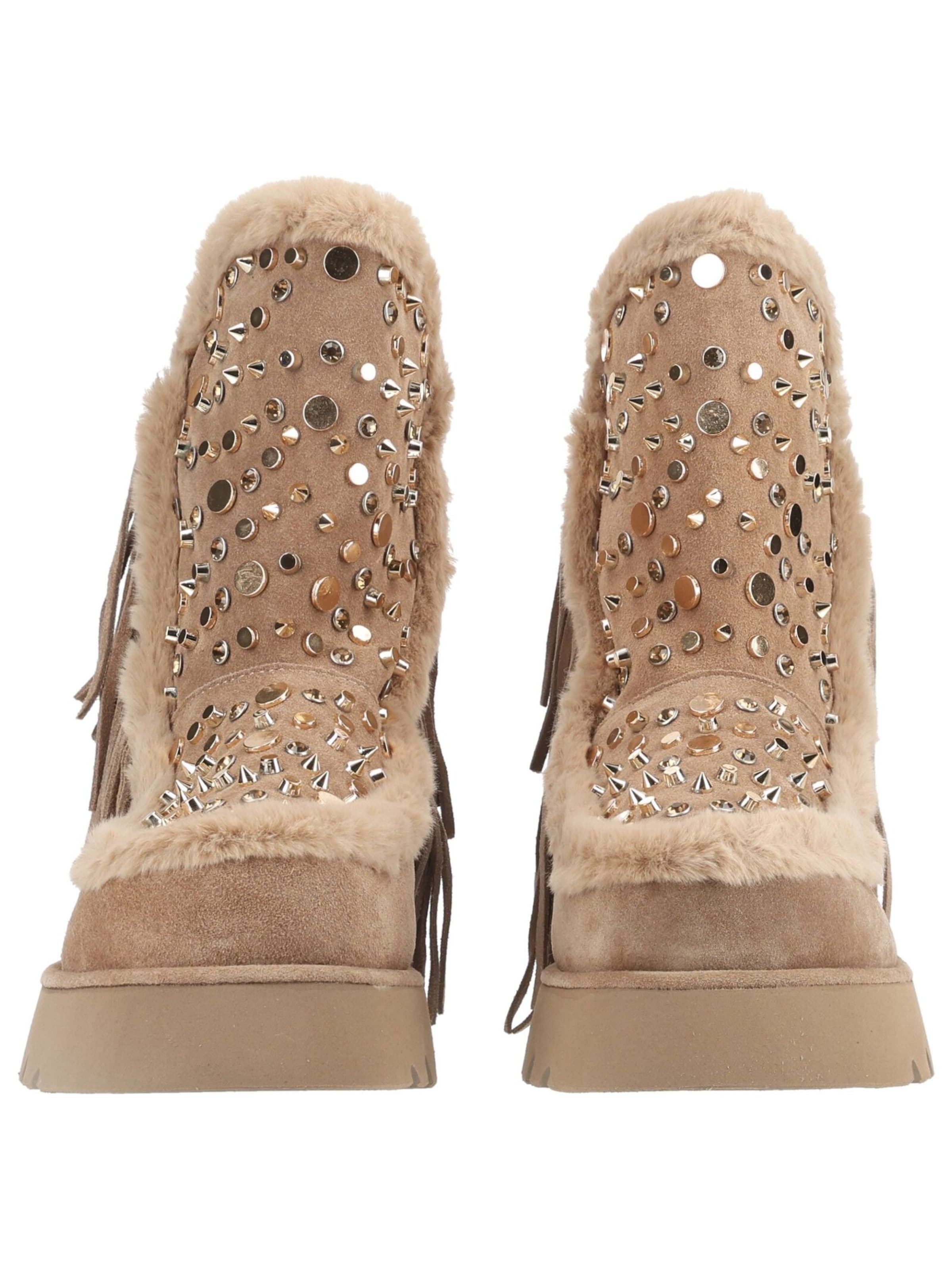 Alma En Pena Boots in Beige