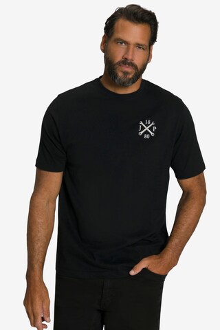 T-Shirt JP1880 en noir : devant