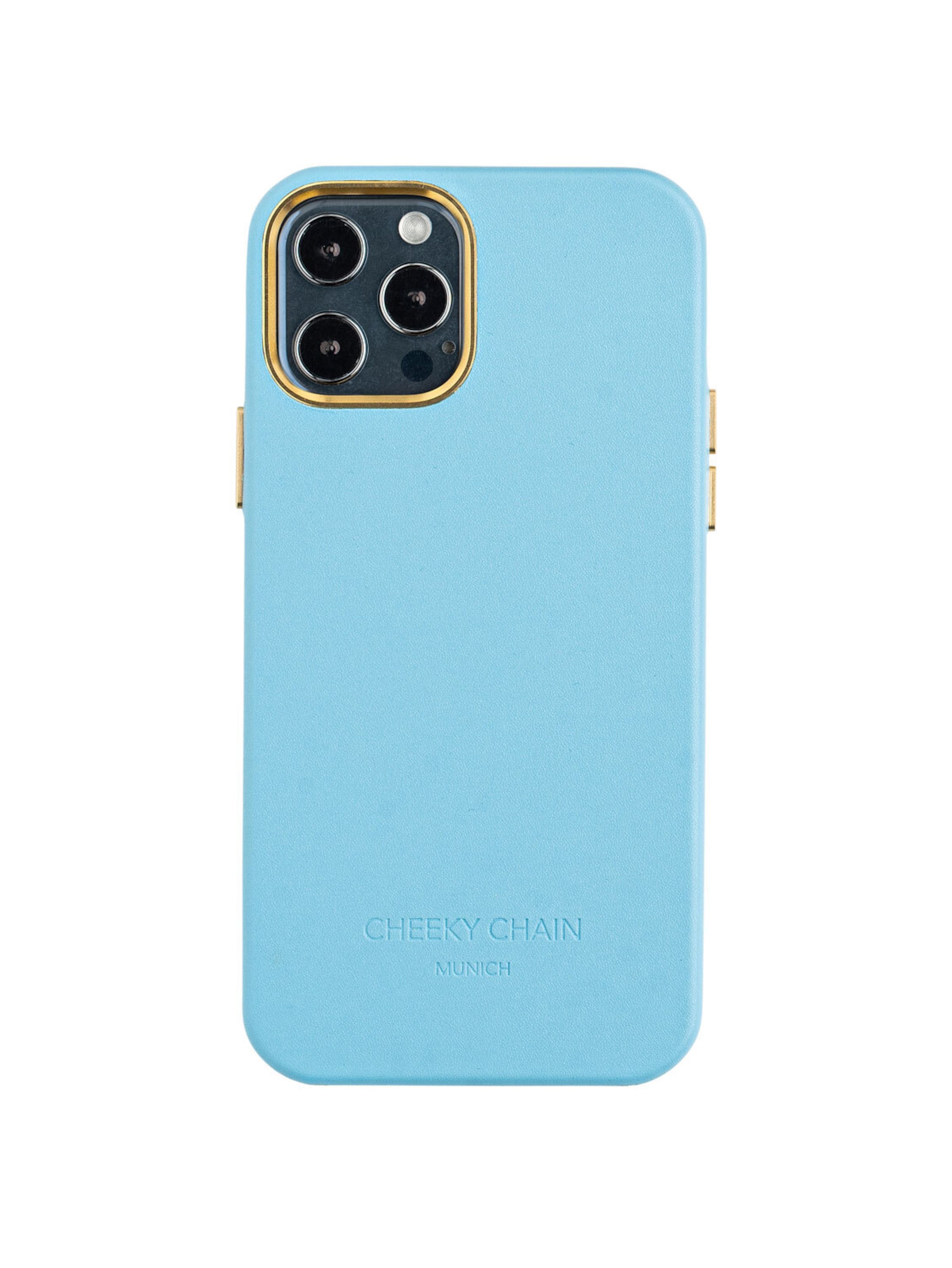 Cheeky Chain Munich Smartphone Case &#x27;iPhone 12/12 Pro&#x27; in Blue: front