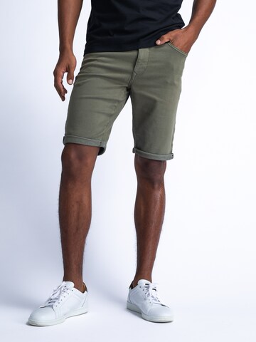 Petrol Industries Slimfit Jeans 'Jackson' in Groen: voorkant