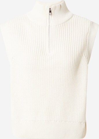 TOM TAILOR DENIM Sweater in White: front