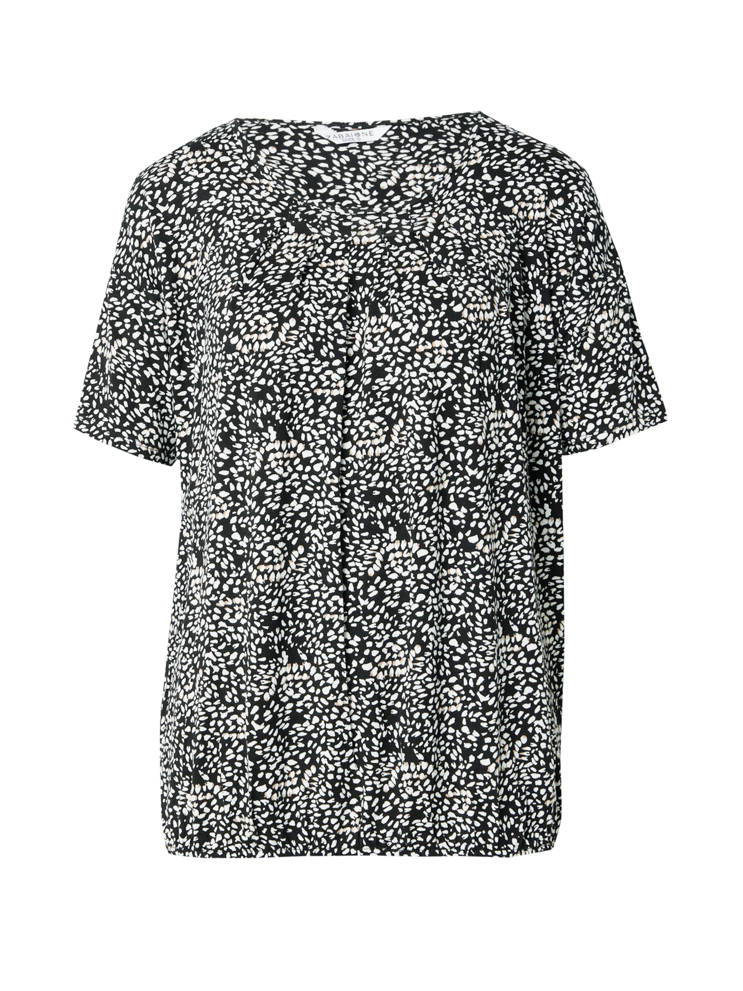 ZABAIONE - Camiseta 'Ma44na' en negro: frente