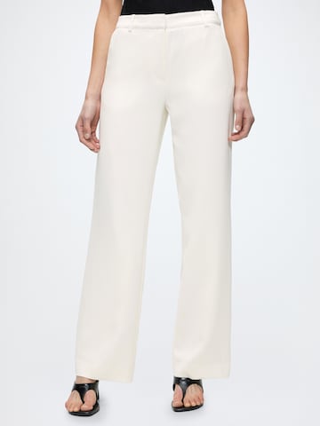 Samsøe Samsøe Regular Pleated Pants 'Salara' in White: front