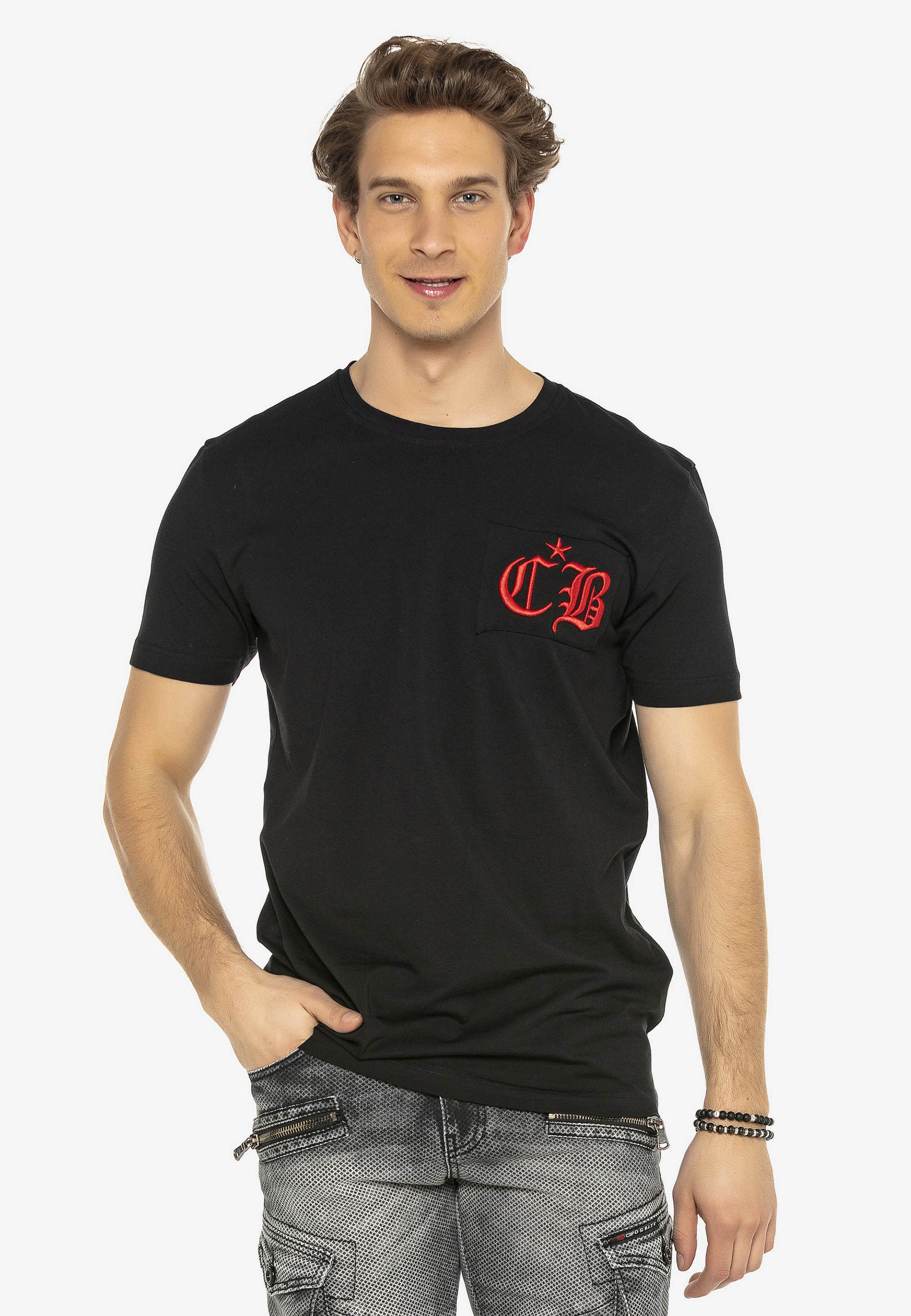 CIPO & BAXX T-Shirt CT573 in Schwarz 