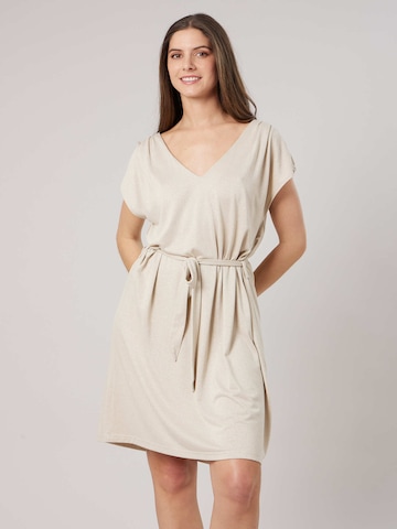 Deeluxe Jurk 'Ahelya' in Beige: voorkant
