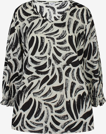 ze-ze Blouse 'Exella 18' in Zwart: voorkant