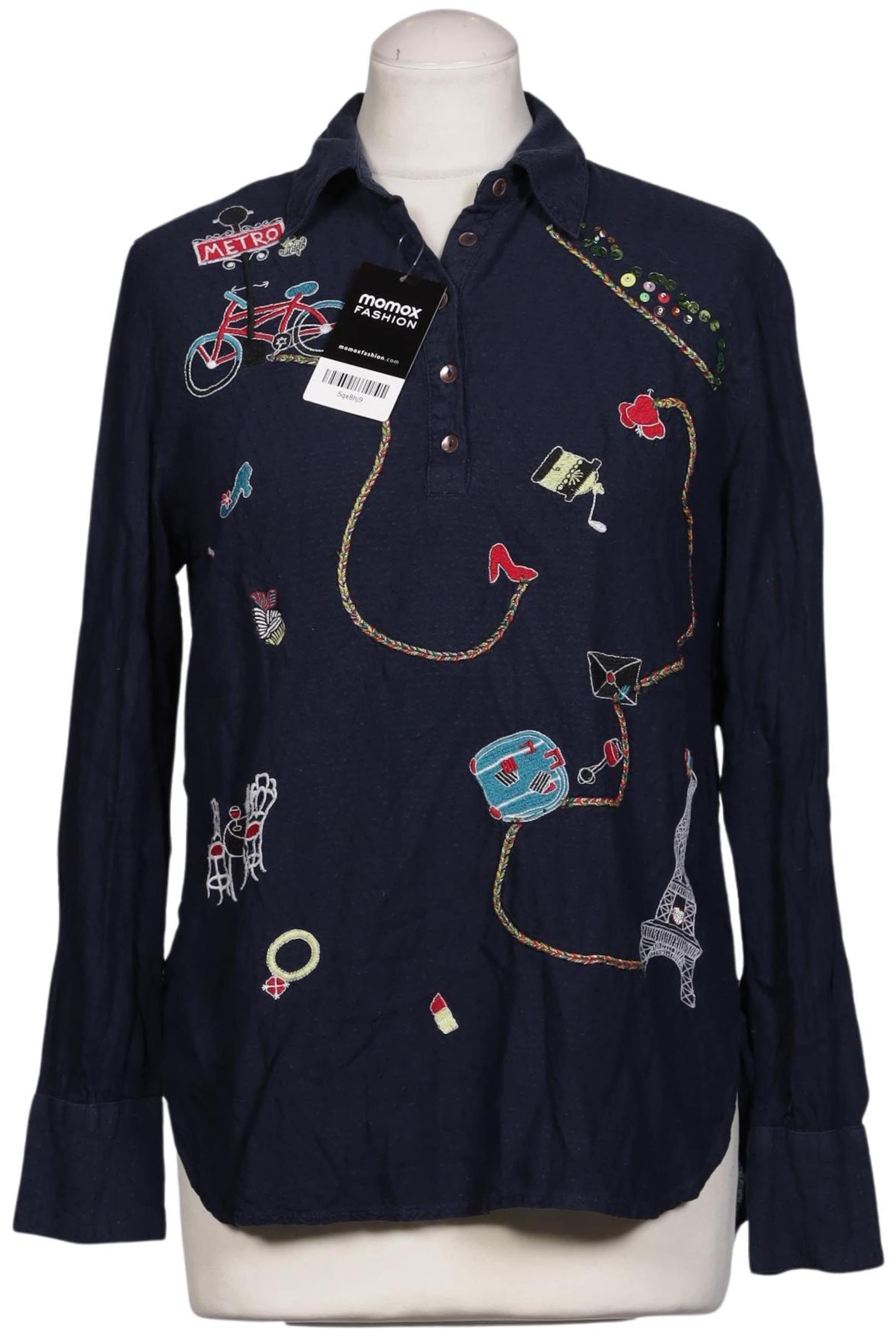 Desigual Bluse M in Blau: Vorderseite