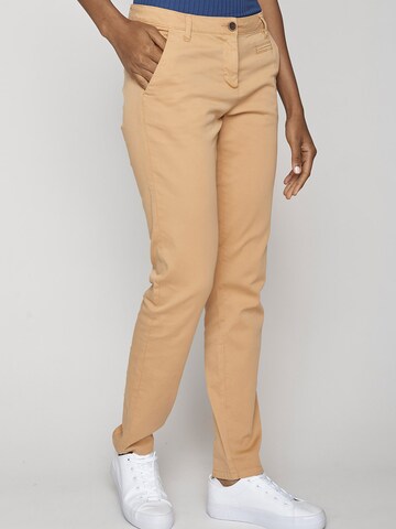 GREENBOMB Regular Chino in Bruin: voorkant