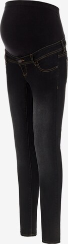 MAMALICIOUS Skinny Jeans 'Uno' in Schwarz: predná strana