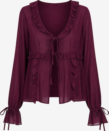 BRAVE SOUL Bluse in Rot: Vorderseite