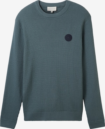 TOM TAILOR Sweater in Green: front