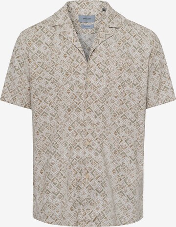 PIERRE CARDIN Regular fit Overhemd in Beige: voorkant