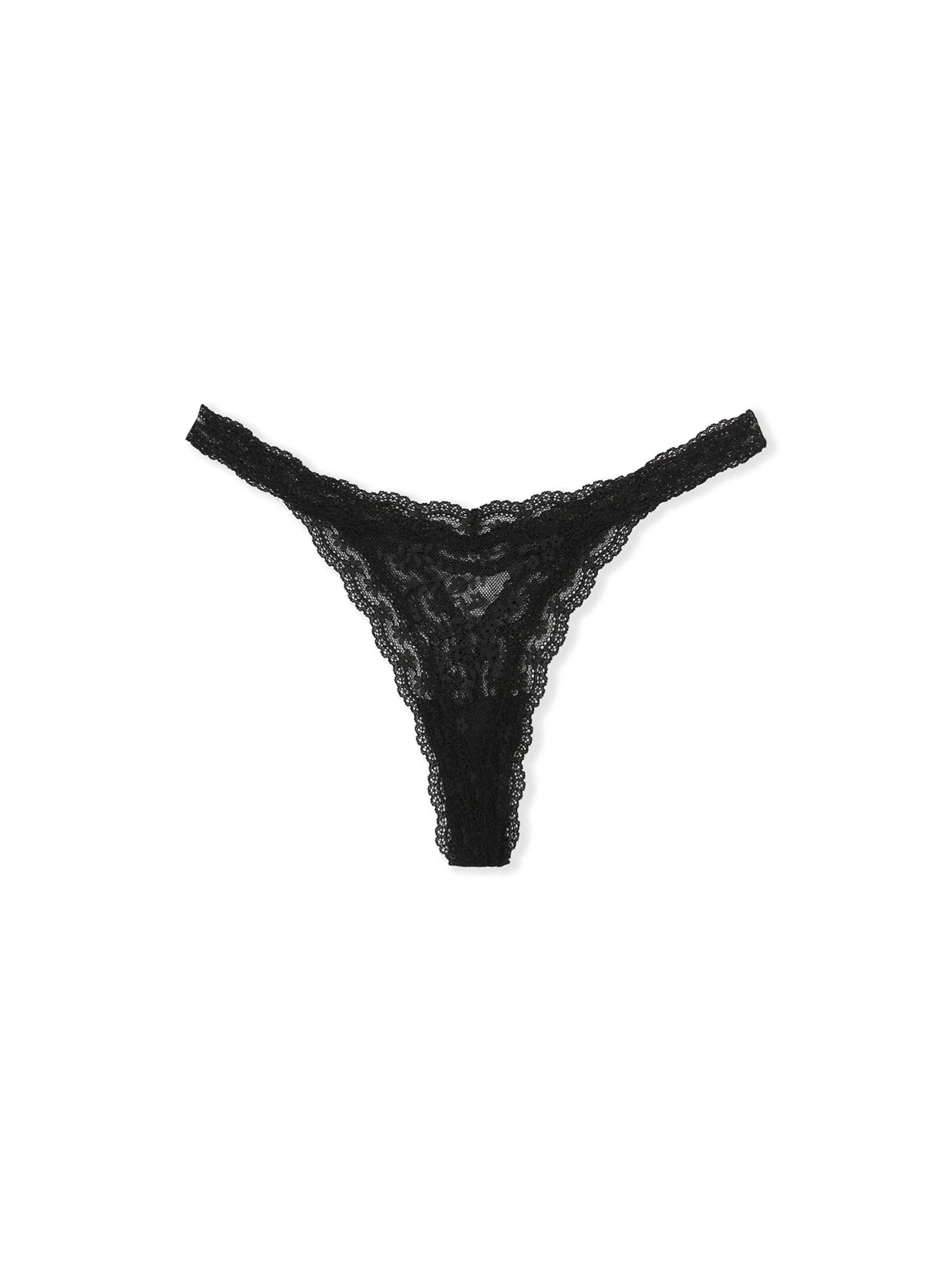 ETAM String 'Betty' in Schwarz: Vorderseite