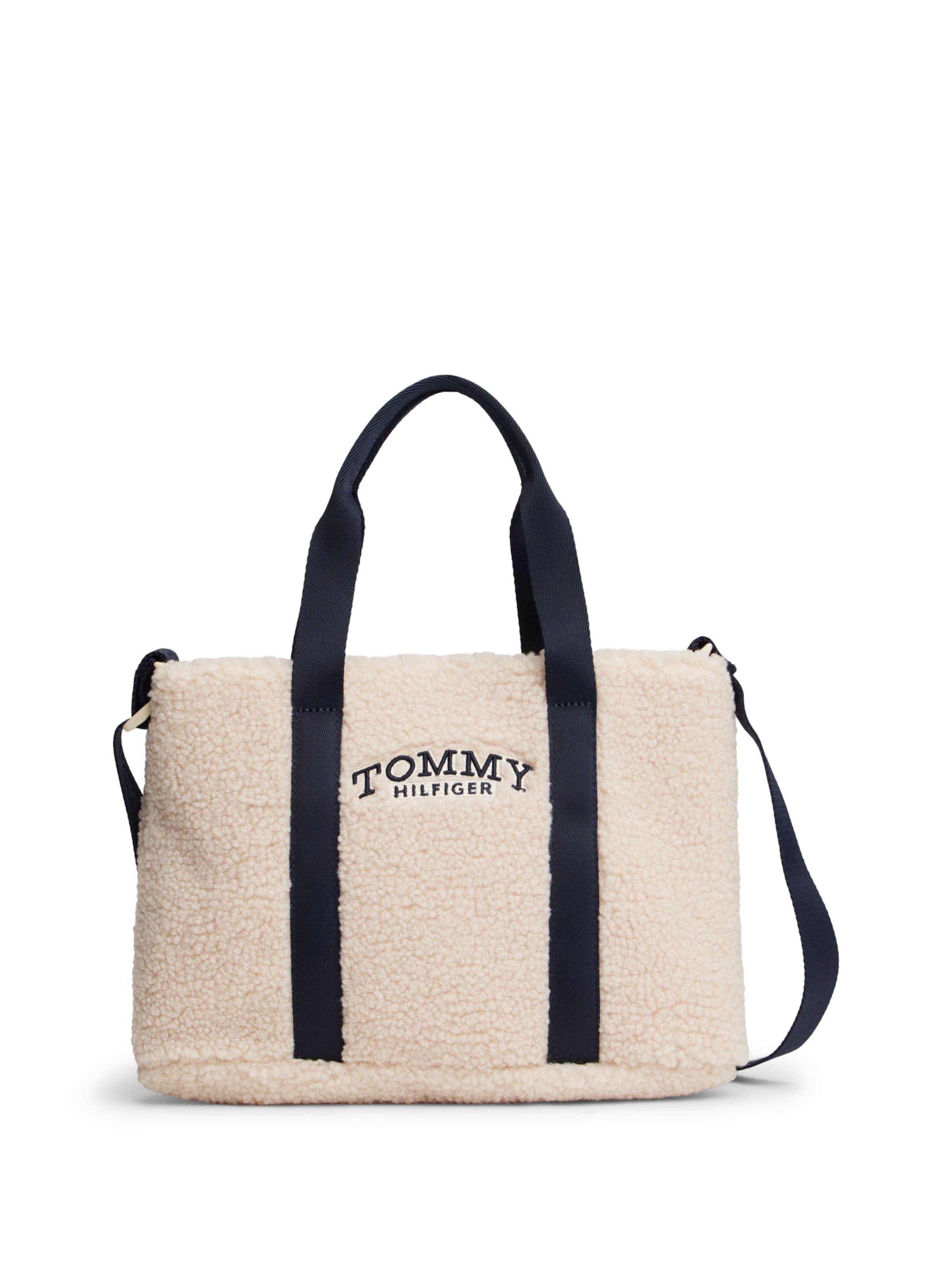 TOMMY HILFIGER Laukku 'MONOTYPE' värissä beige: etupuoli