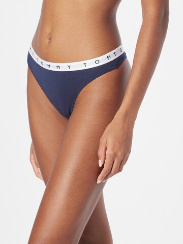 Tommy Hilfiger Underwear Regular Thong in Blue: front