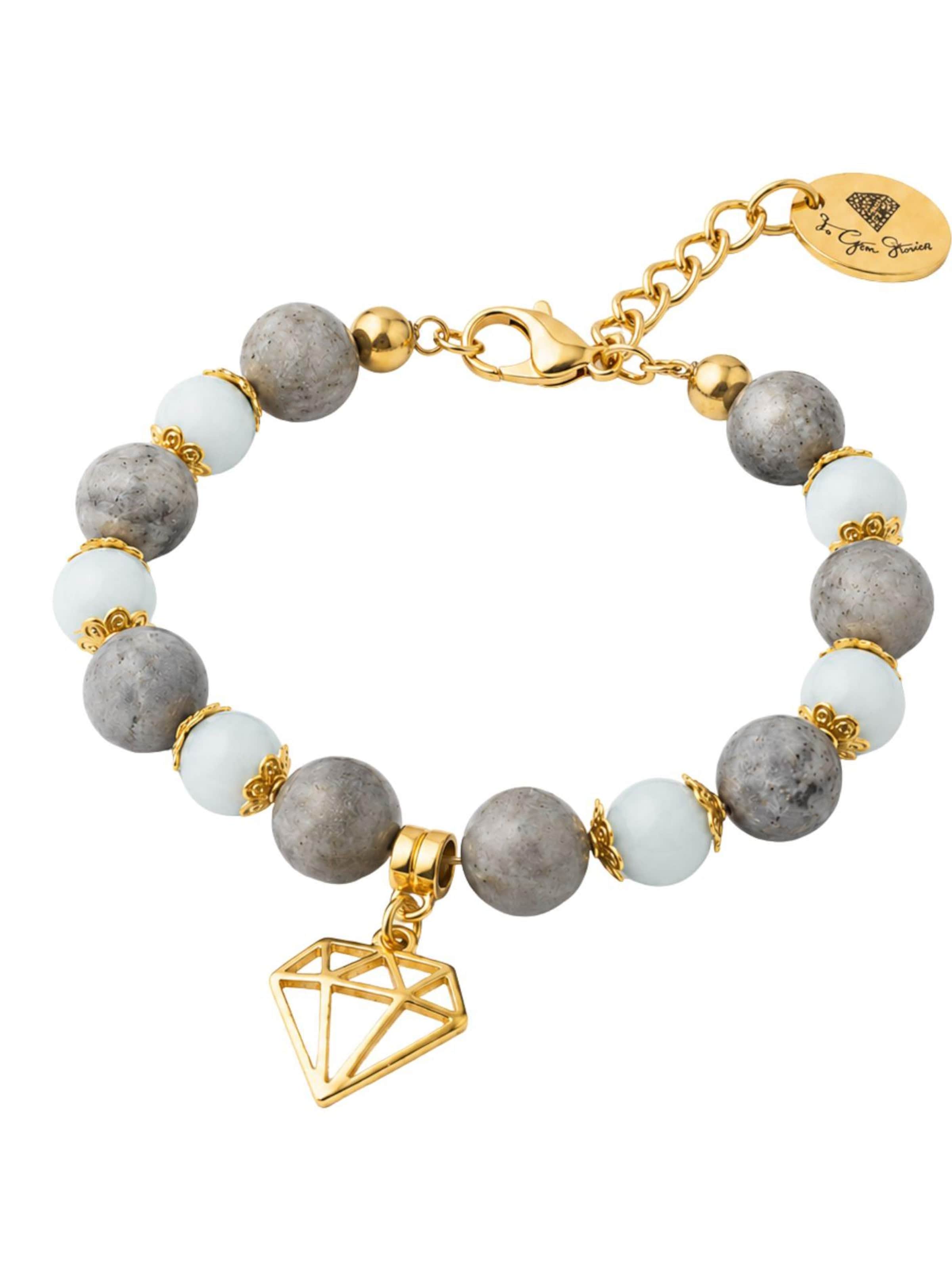 THE GEM STORIES JEWELRY Armband i grå: framsida