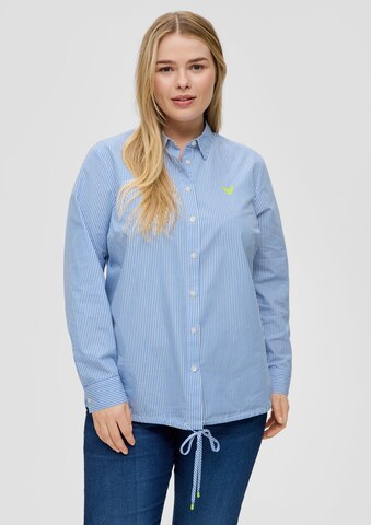 s.Oliver Blouse in Blauw: voorkant