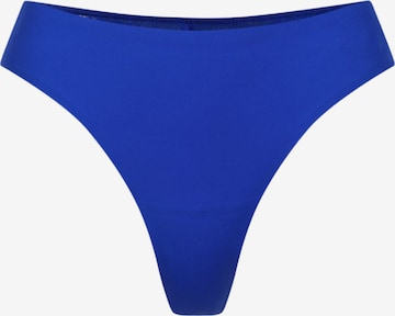 cfab (formerly creamy fabrics) String 'Tanga mit Spitze' in Blau: Vorderseite