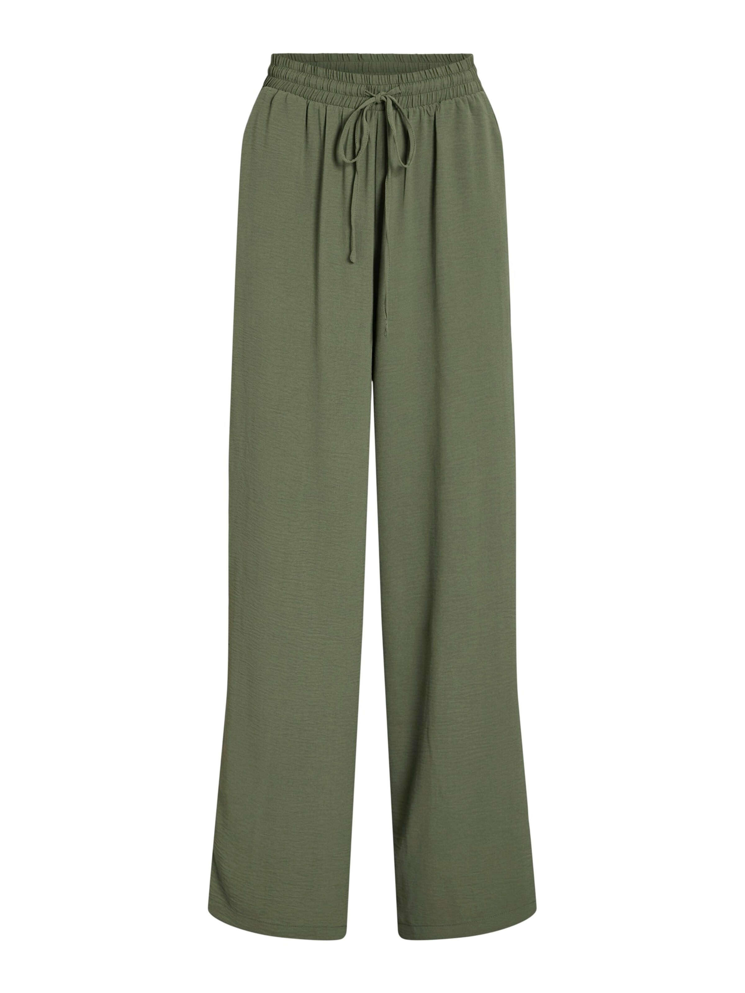 VILA Broek 'VIJOSA' in Groen: voorkant