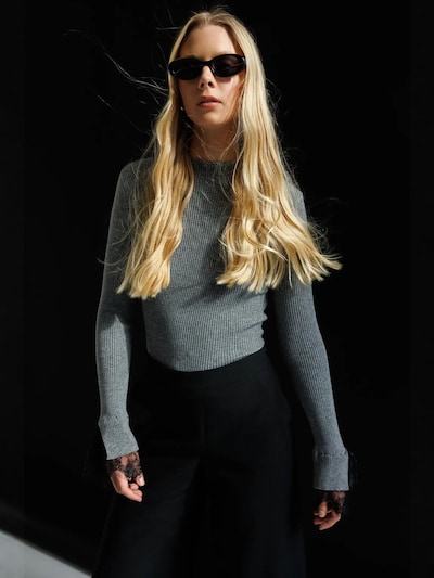 MixRay Pull-over 'Pullover' en S-L en gris foncé, Vue avec produit