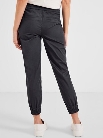 CECIL Slim fit Trousers 'Tracey' in Grey