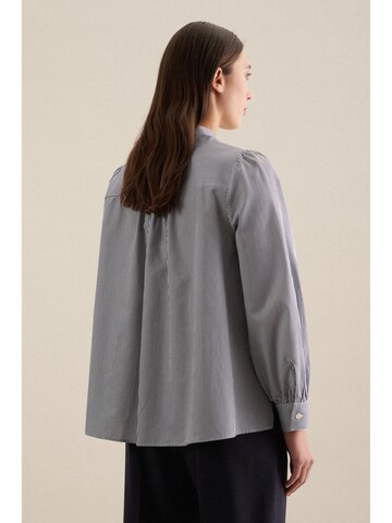 Chemisier 'Schwarze Rose' SEIDENSTICKER en bleu