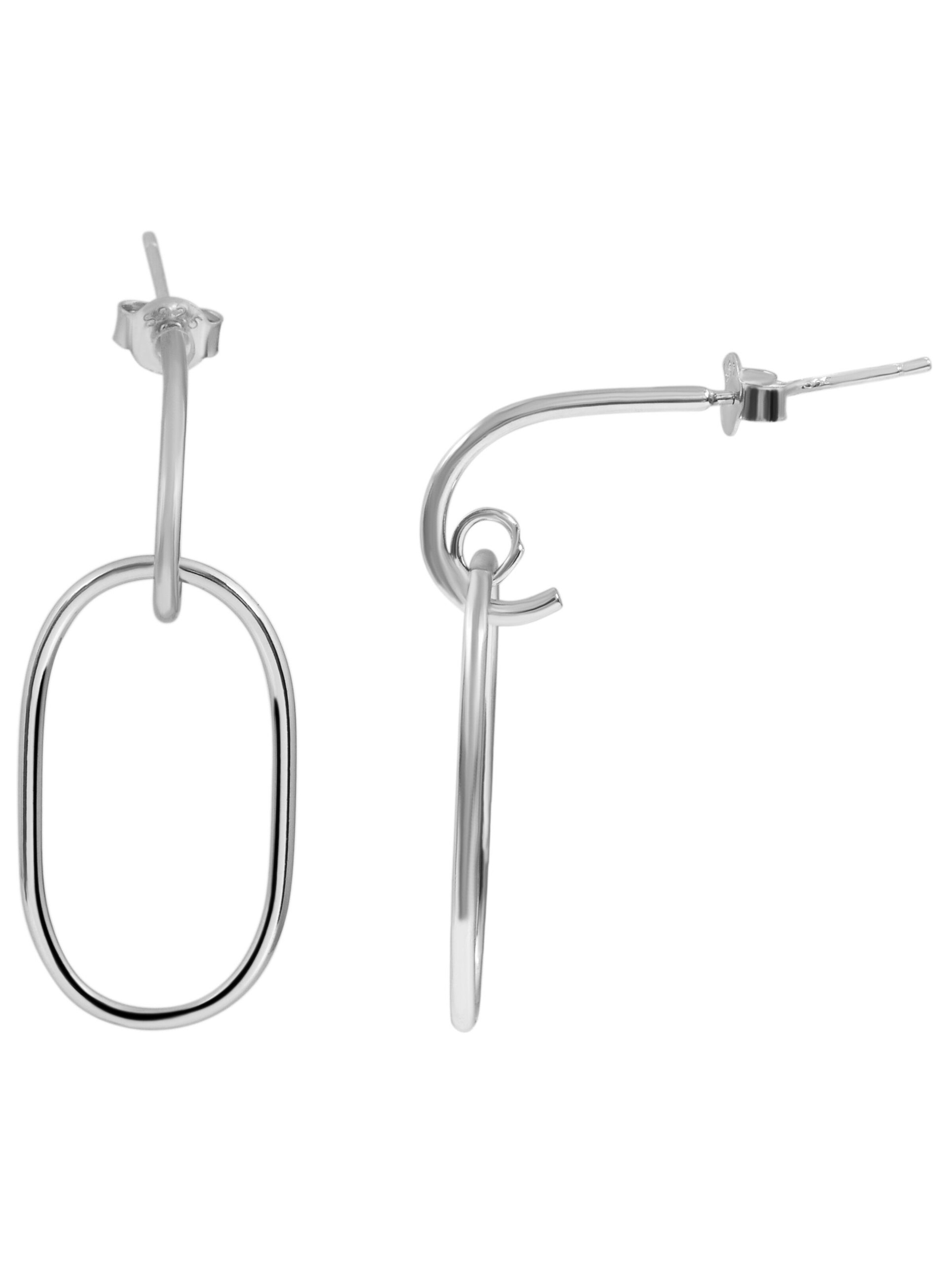 Akzent Earrings '"Ilvy" aus 925 Sterlingsilber, rhodiniert, langlebig' in Silver