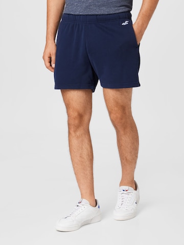 HOLLISTER Regular Trousers in Blue: front