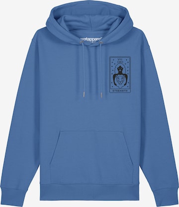Watapparel Sweatshirt ' Tarot Strength ' in Blauw: voorkant