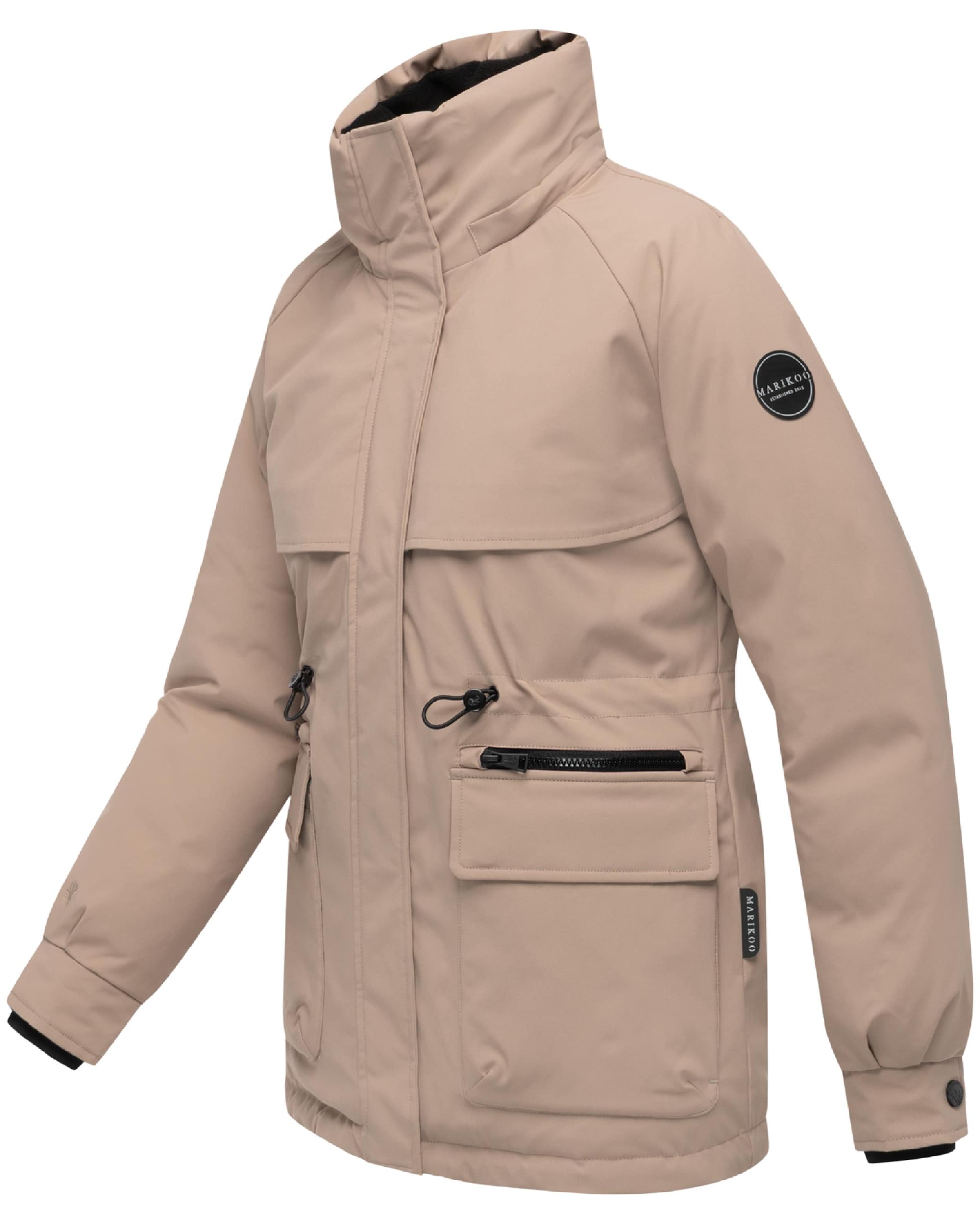 MARIKOO Pitkä talvitakki 'Shigaraa XVI' värissä beige