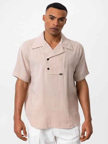 Comfort fit Camicia di Antioch in beige: frontale