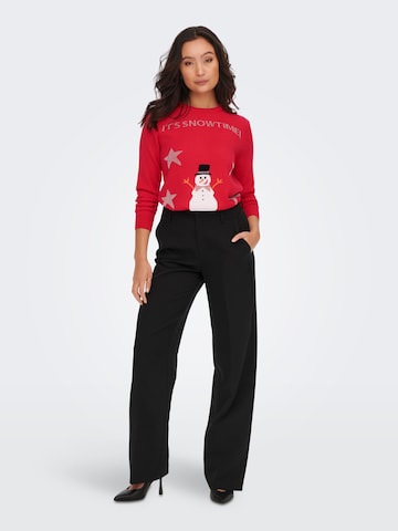 Pullover 'XMAS HAPPY' di ONLY in rosso