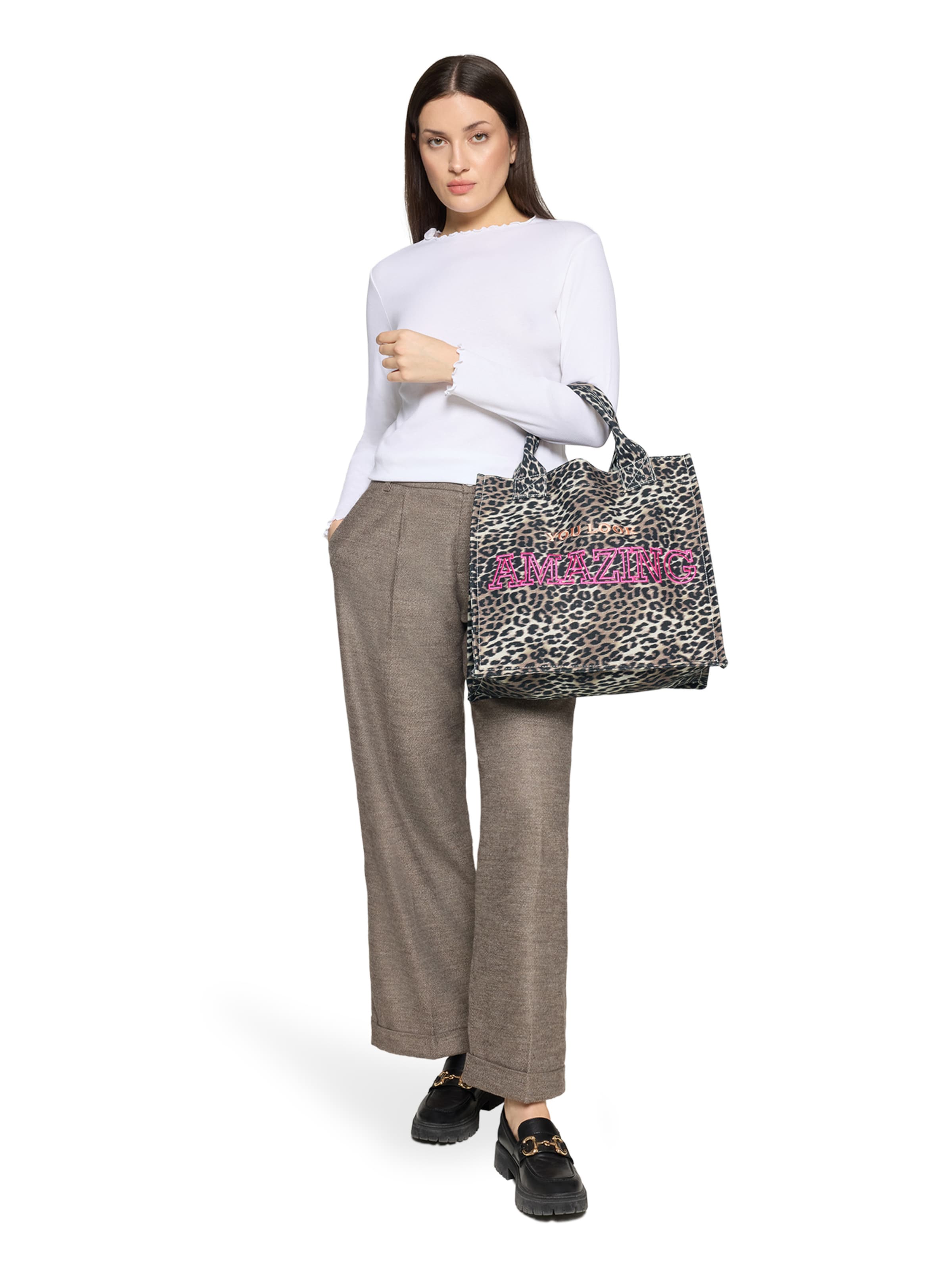 Cartoon Shopper in Zwart